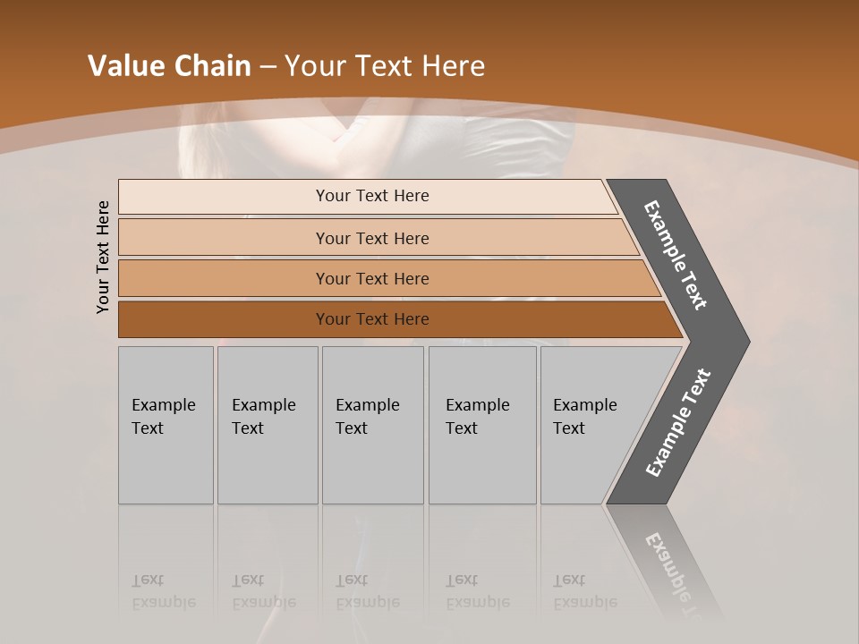 A Man And A Woman Dancing Together In Front Of A Brown Background PowerPoint Template