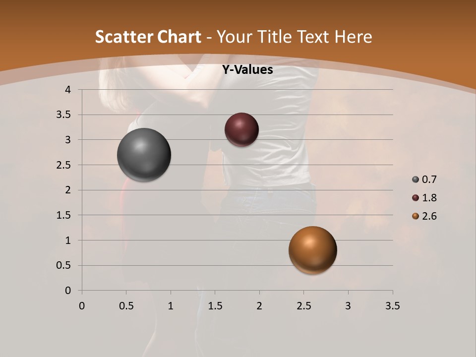 A Man And A Woman Dancing Together In Front Of A Brown Background PowerPoint Template