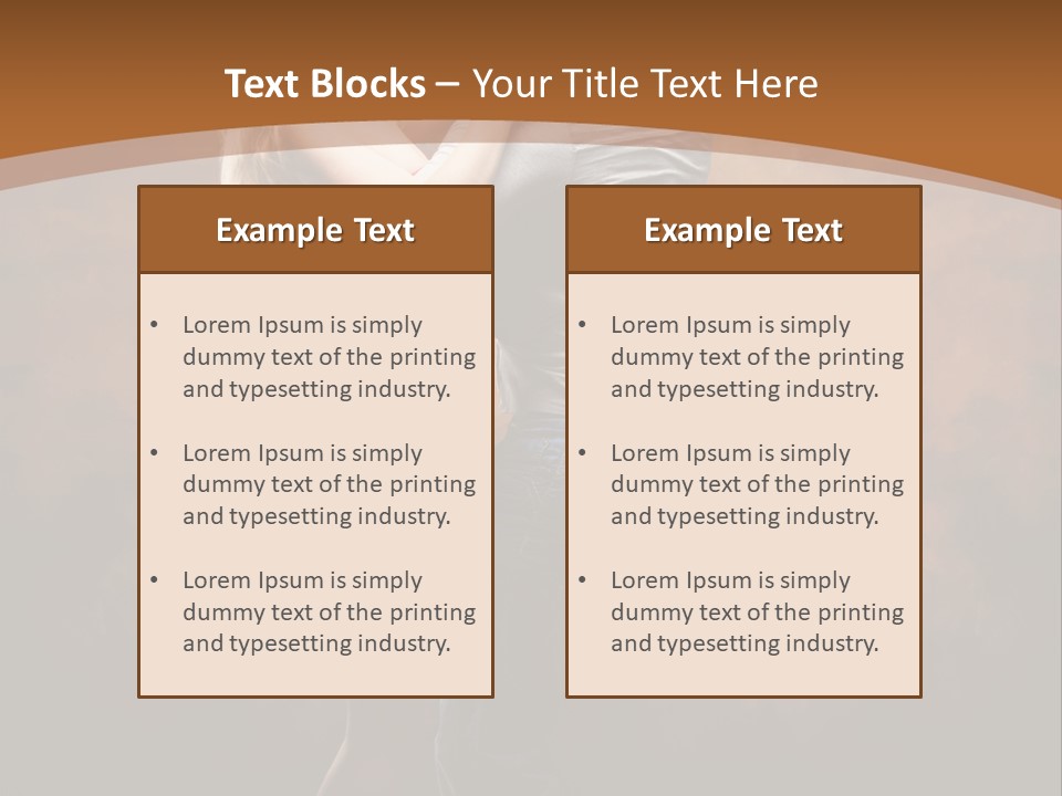 A Man And A Woman Dancing Together In Front Of A Brown Background PowerPoint Template