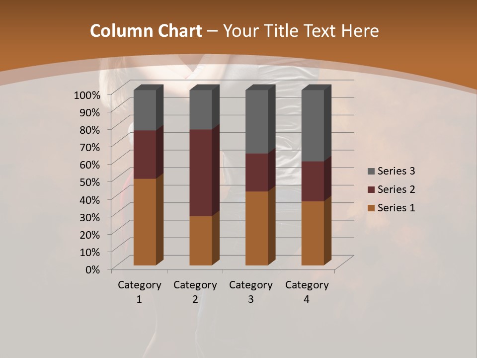 A Man And A Woman Dancing Together In Front Of A Brown Background PowerPoint Template