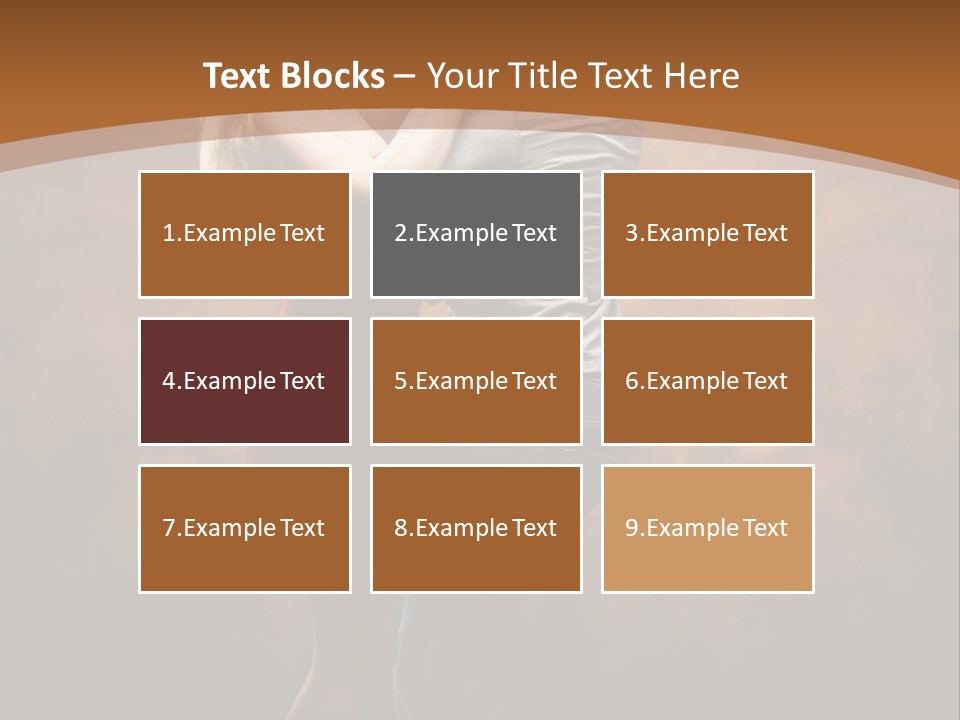 A Man And A Woman Dancing Together In Front Of A Brown Background PowerPoint Template