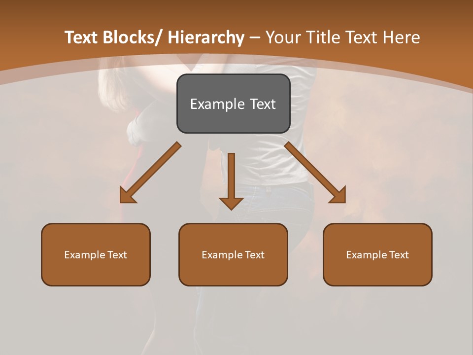 A Man And A Woman Dancing Together In Front Of A Brown Background PowerPoint Template