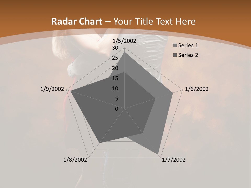 A Man And A Woman Dancing Together In Front Of A Brown Background PowerPoint Template