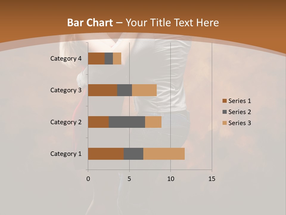 A Man And A Woman Dancing Together In Front Of A Brown Background PowerPoint Template