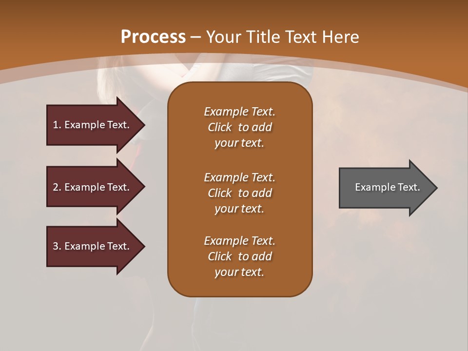 A Man And A Woman Dancing Together In Front Of A Brown Background PowerPoint Template