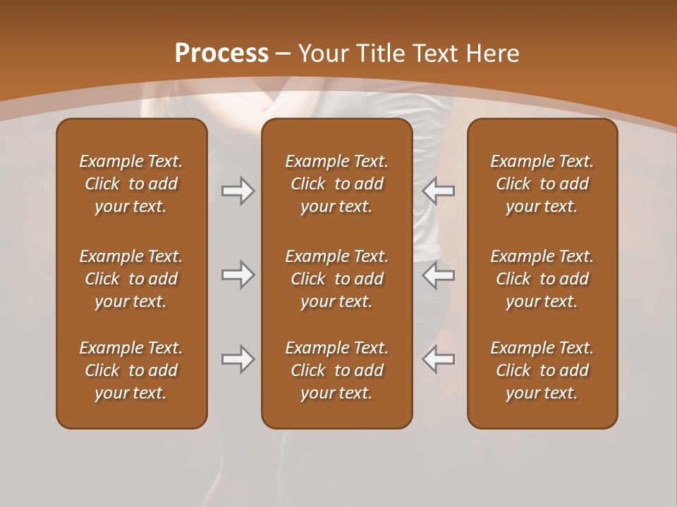 A Man And A Woman Dancing Together In Front Of A Brown Background PowerPoint Template