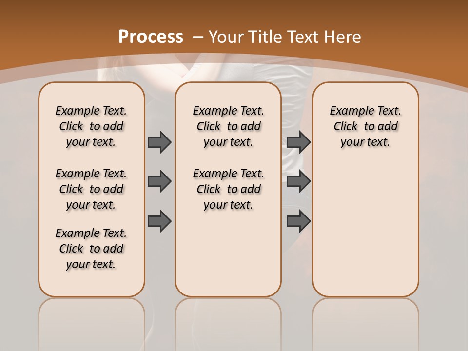 A Man And A Woman Dancing Together In Front Of A Brown Background PowerPoint Template