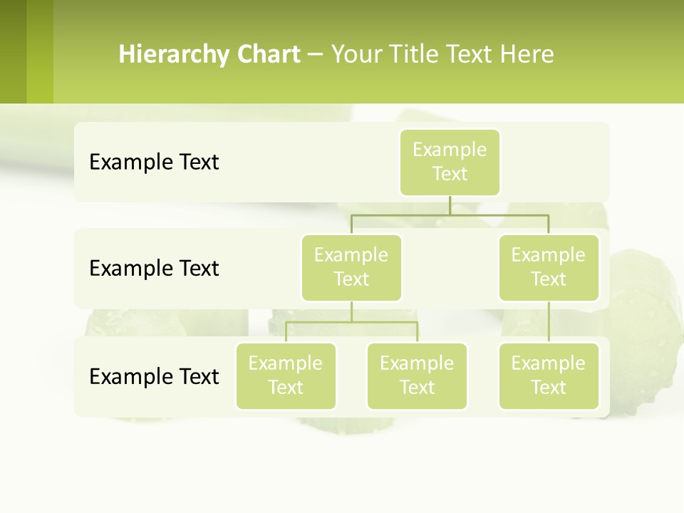 A Group Of Celery Slices On A White Surface PowerPoint Template