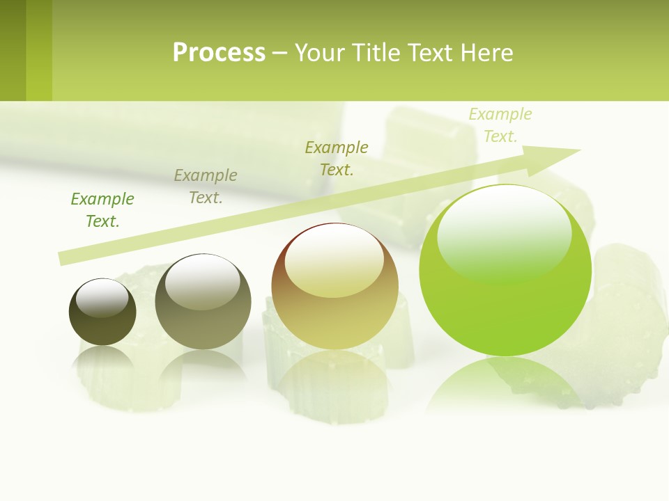 A Group Of Celery Slices On A White Surface PowerPoint Template