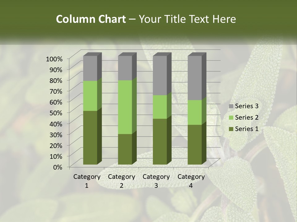 A Group Of Sage Plants With Green Leaves PowerPoint Template