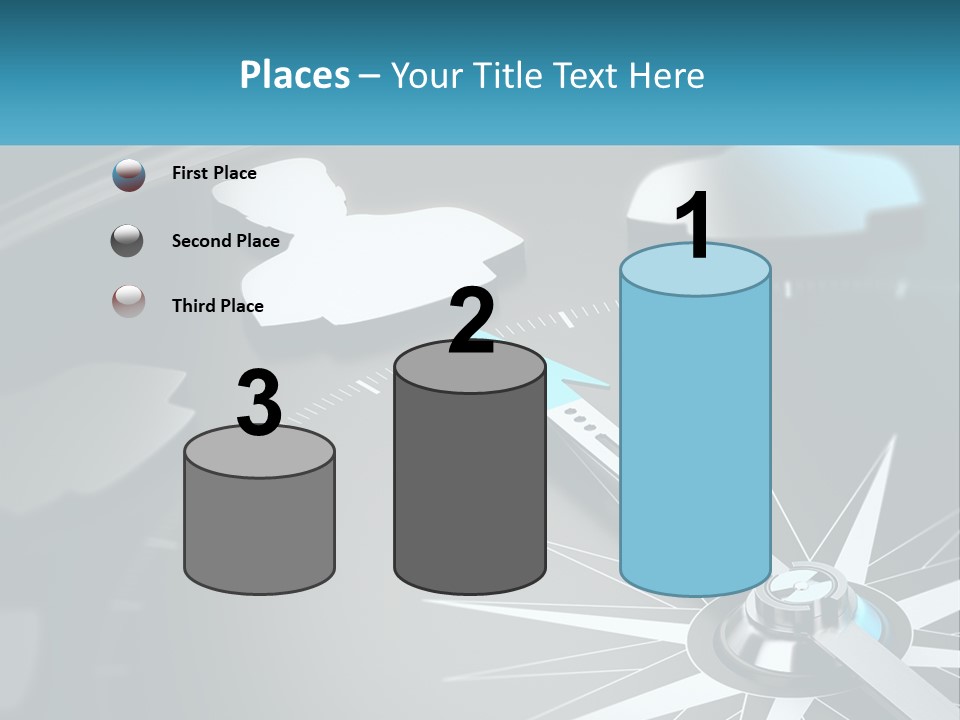 A Close Up Of A Clock With A Blue Arrow PowerPoint Template