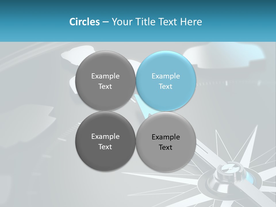 A Close Up Of A Clock With A Blue Arrow PowerPoint Template