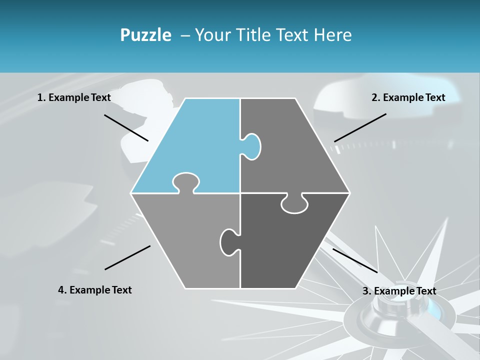 A Close Up Of A Clock With A Blue Arrow PowerPoint Template