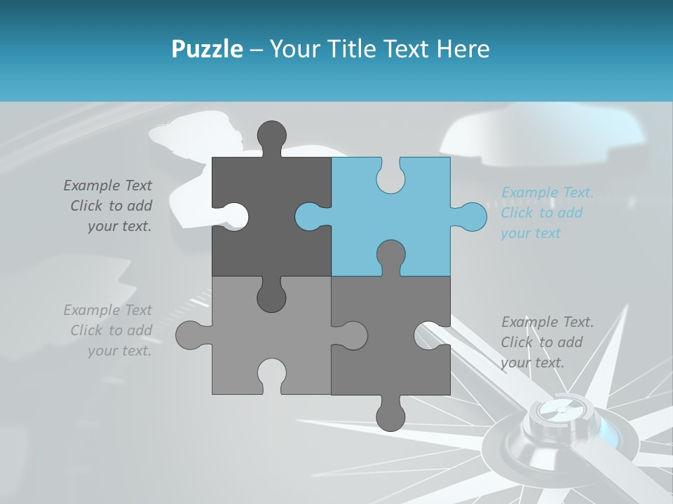 A Close Up Of A Clock With A Blue Arrow PowerPoint Template