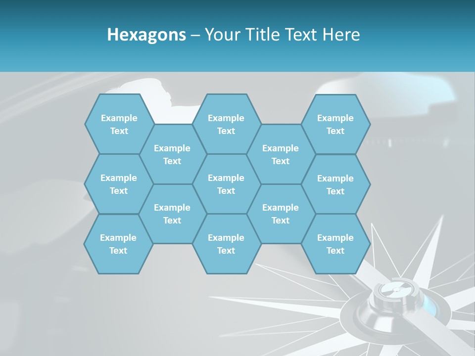 A Close Up Of A Clock With A Blue Arrow PowerPoint Template