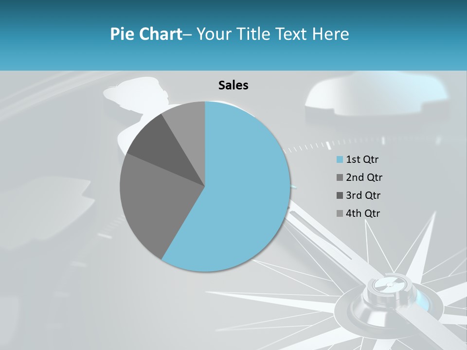 A Close Up Of A Clock With A Blue Arrow PowerPoint Template
