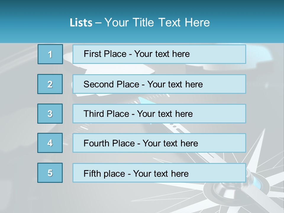 A Close Up Of A Clock With A Blue Arrow PowerPoint Template