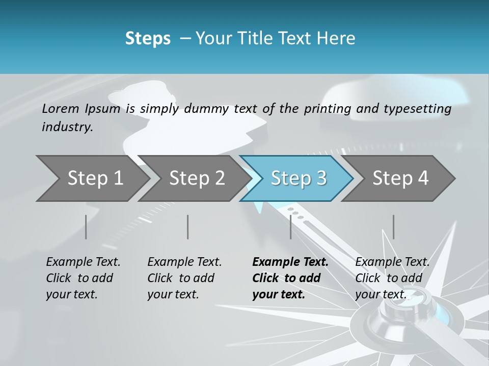 A Close Up Of A Clock With A Blue Arrow PowerPoint Template