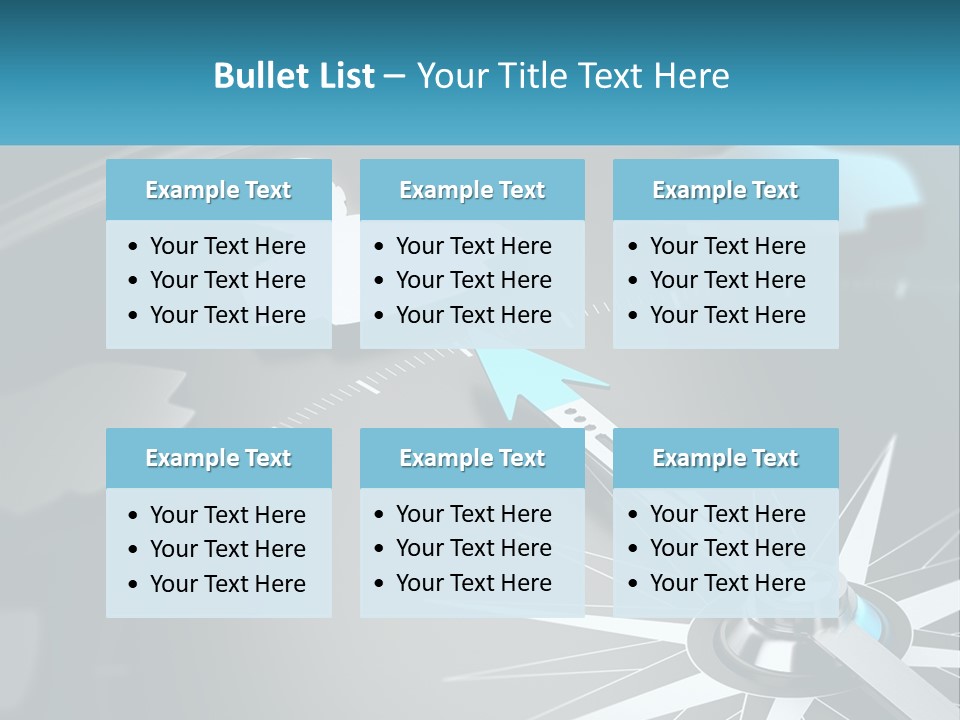 A Close Up Of A Clock With A Blue Arrow PowerPoint Template