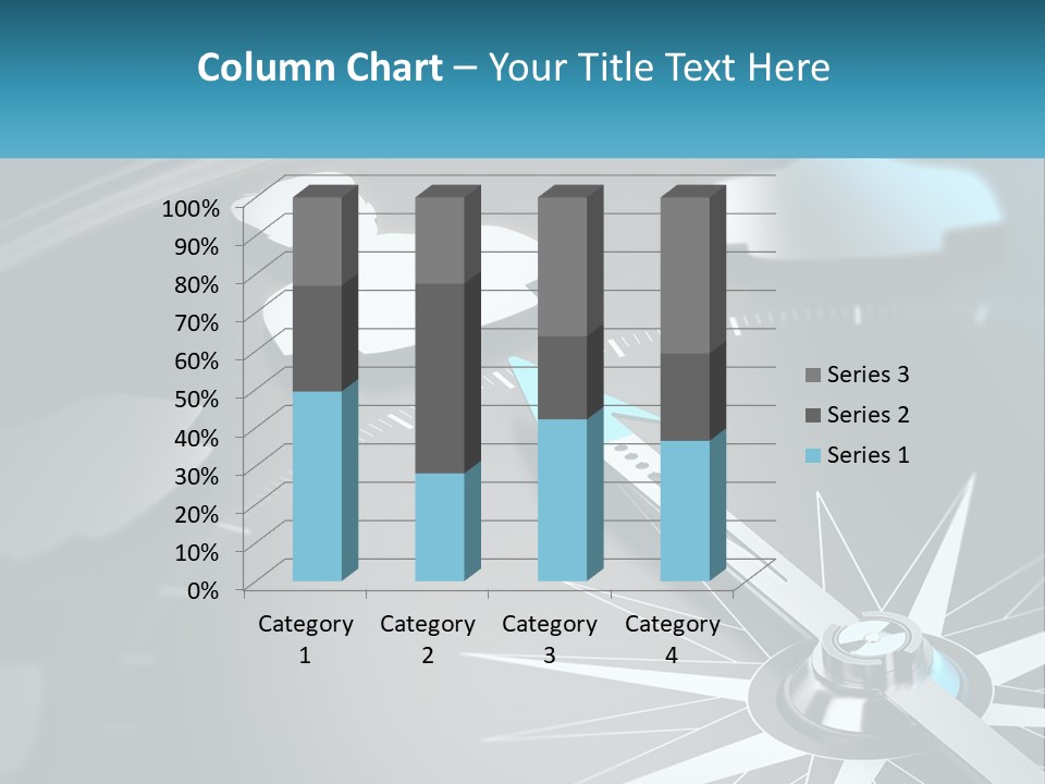 A Close Up Of A Clock With A Blue Arrow PowerPoint Template
