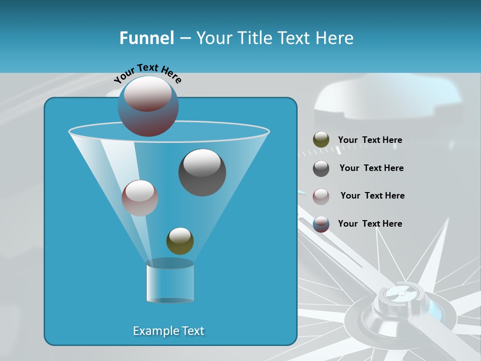 A Close Up Of A Clock With A Blue Arrow PowerPoint Template
