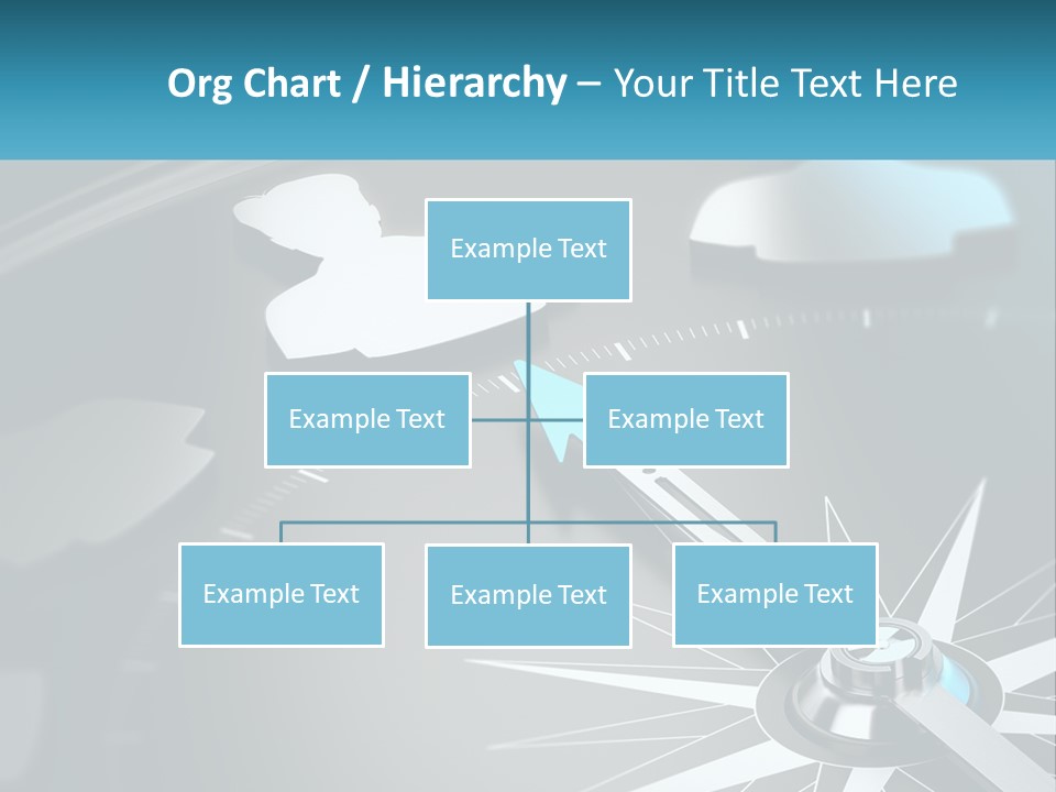 A Close Up Of A Clock With A Blue Arrow PowerPoint Template