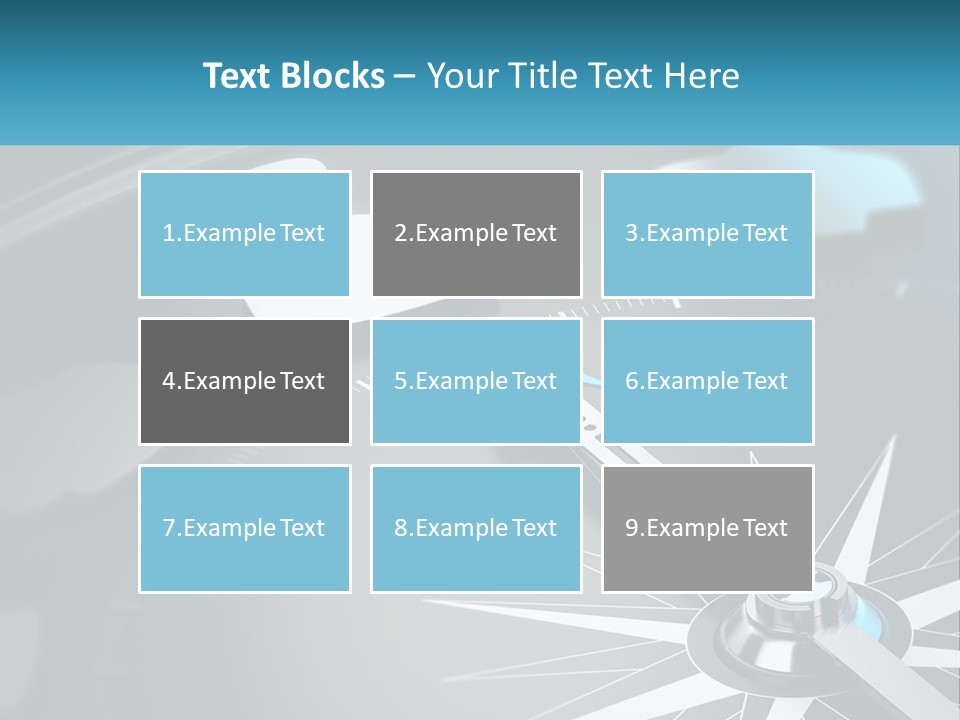 A Close Up Of A Clock With A Blue Arrow PowerPoint Template