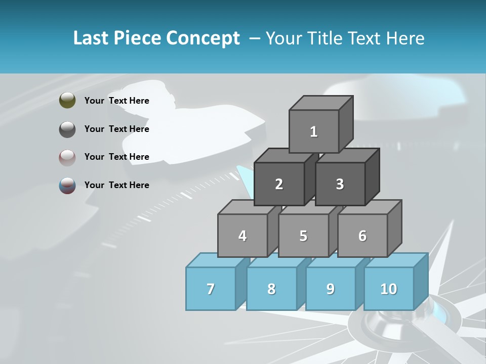 A Close Up Of A Clock With A Blue Arrow PowerPoint Template