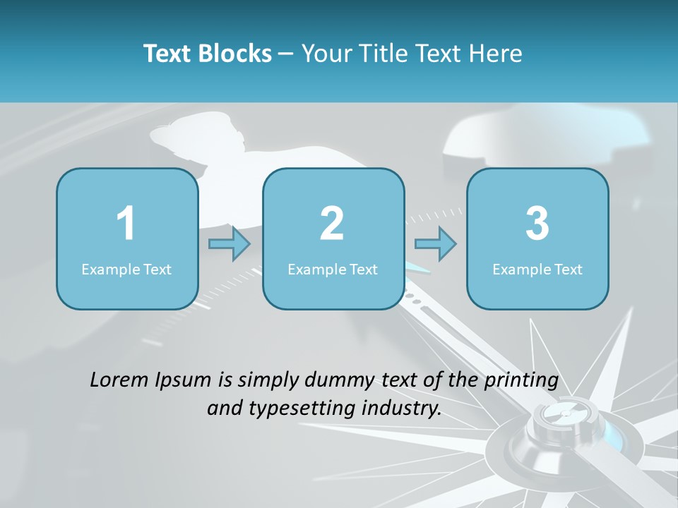 A Close Up Of A Clock With A Blue Arrow PowerPoint Template