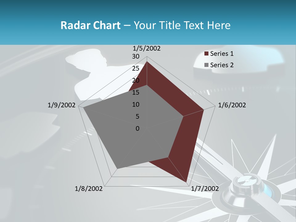 A Close Up Of A Clock With A Blue Arrow PowerPoint Template