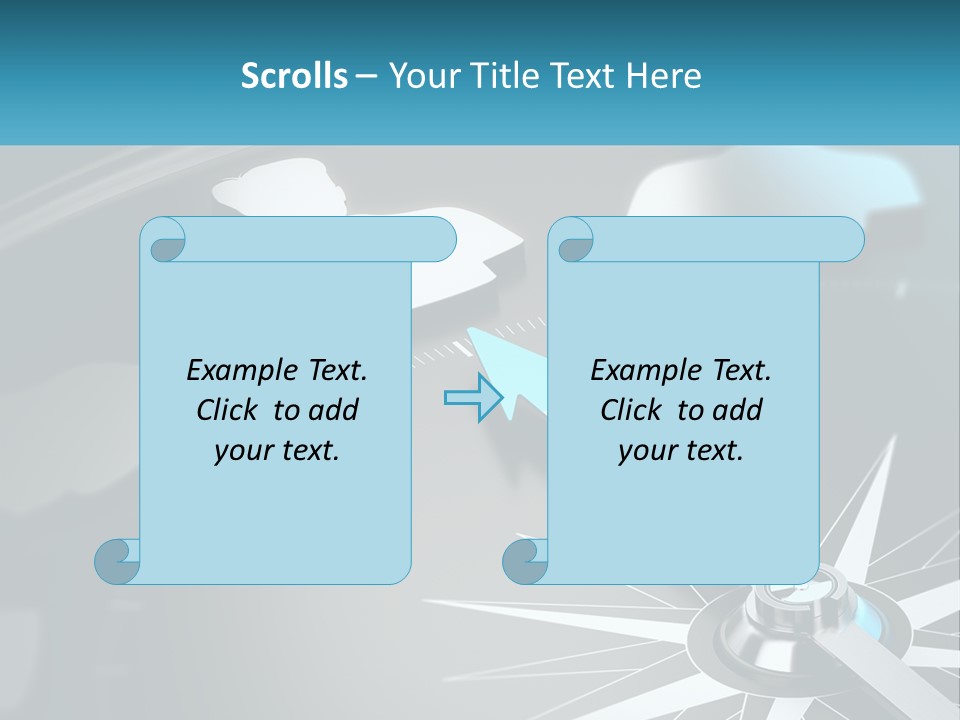 A Close Up Of A Clock With A Blue Arrow PowerPoint Template
