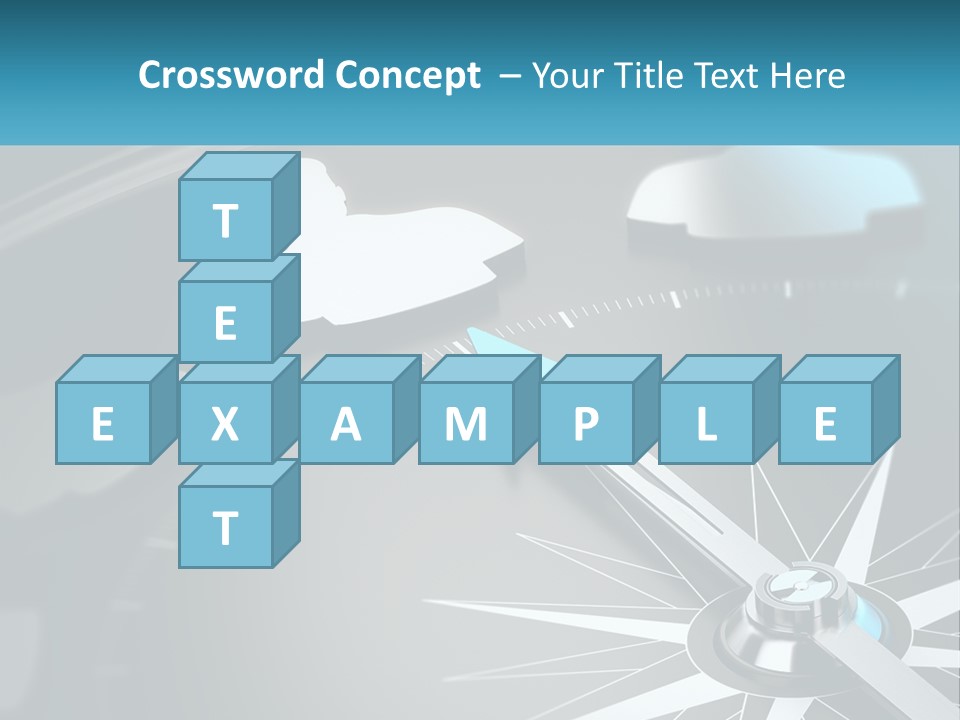 A Close Up Of A Clock With A Blue Arrow PowerPoint Template