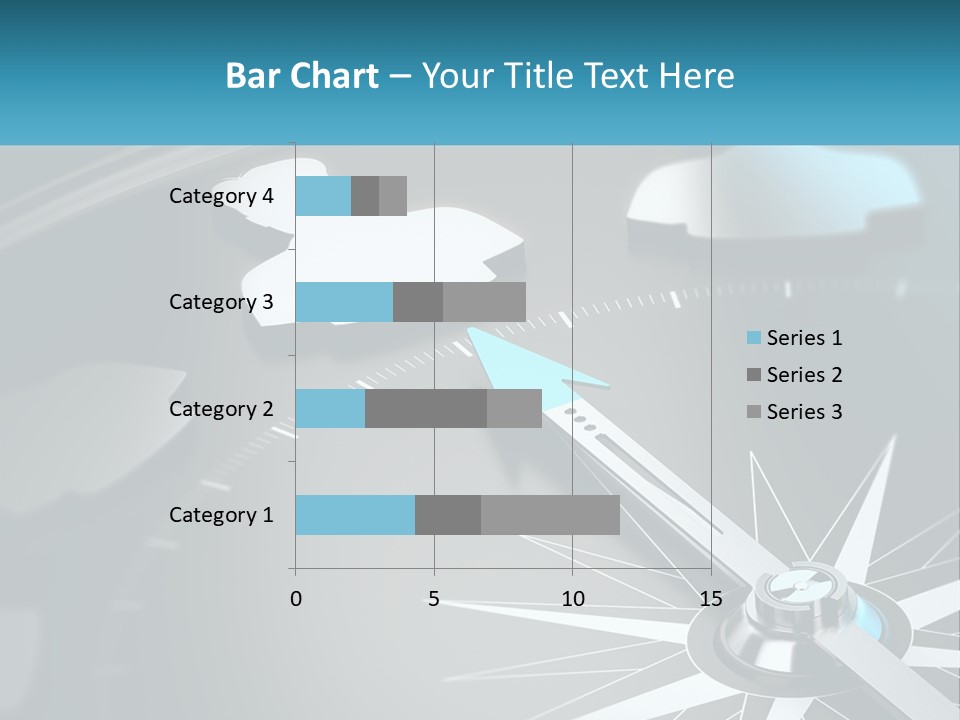 A Close Up Of A Clock With A Blue Arrow PowerPoint Template