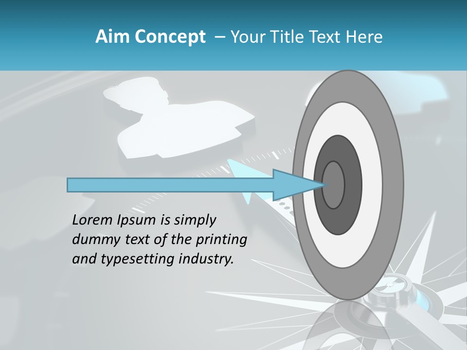 A Close Up Of A Clock With A Blue Arrow PowerPoint Template