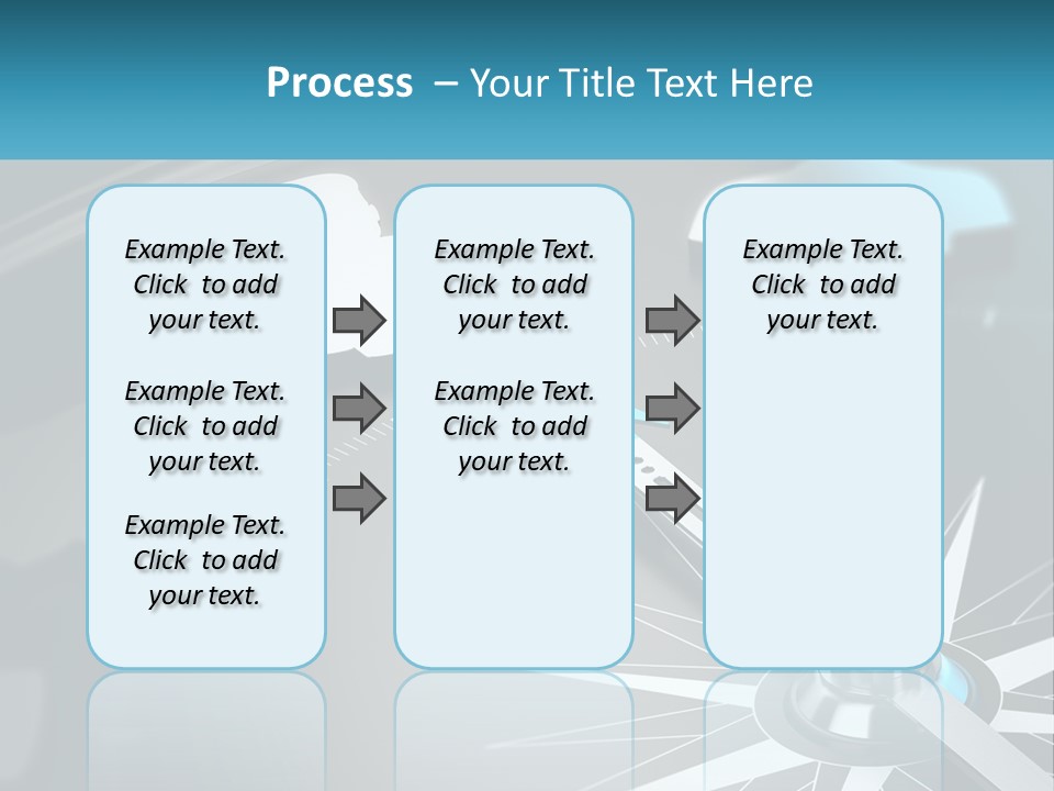 A Close Up Of A Clock With A Blue Arrow PowerPoint Template