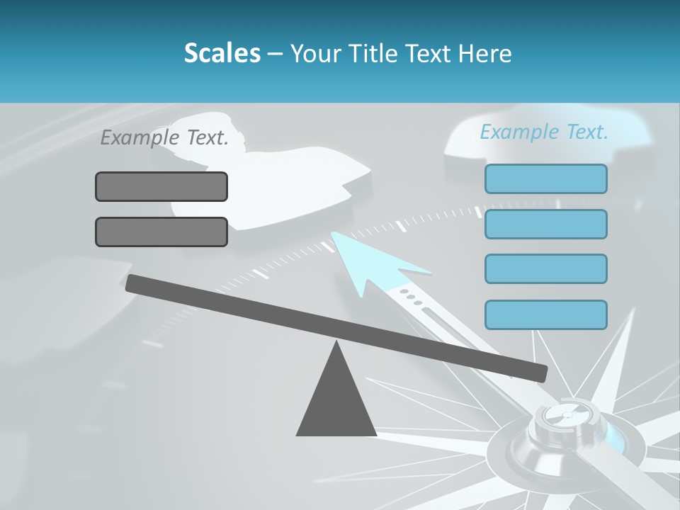 A Close Up Of A Clock With A Blue Arrow PowerPoint Template