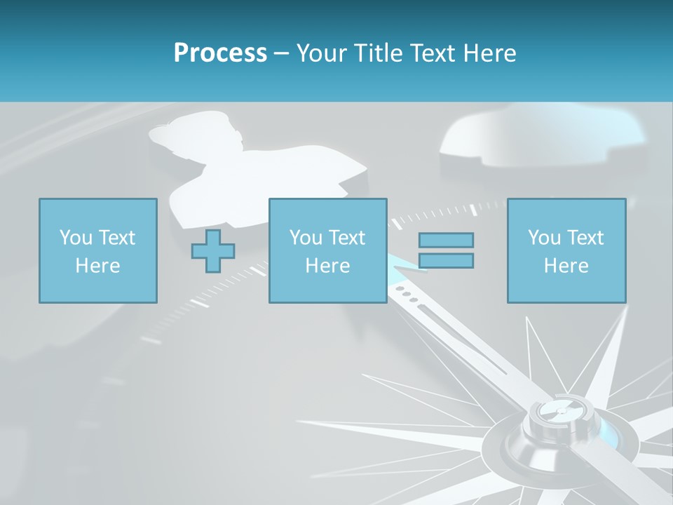 A Close Up Of A Clock With A Blue Arrow PowerPoint Template