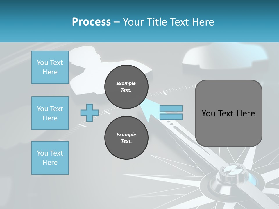 A Close Up Of A Clock With A Blue Arrow PowerPoint Template