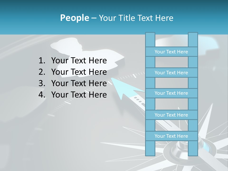 A Close Up Of A Clock With A Blue Arrow PowerPoint Template