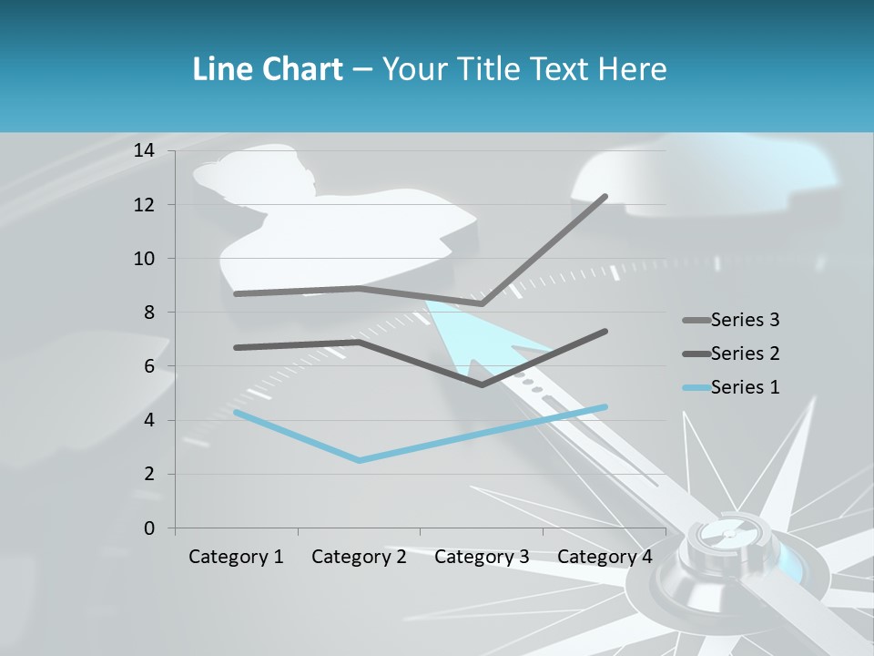 A Close Up Of A Clock With A Blue Arrow PowerPoint Template