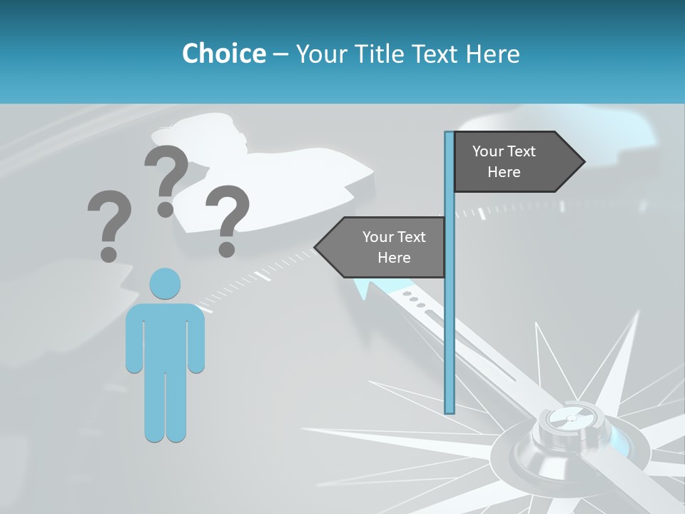 A Close Up Of A Clock With A Blue Arrow PowerPoint Template