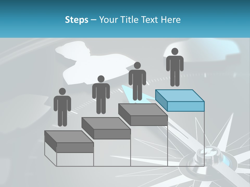 A Close Up Of A Clock With A Blue Arrow PowerPoint Template