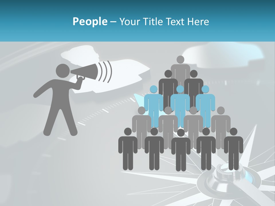 A Close Up Of A Clock With A Blue Arrow PowerPoint Template