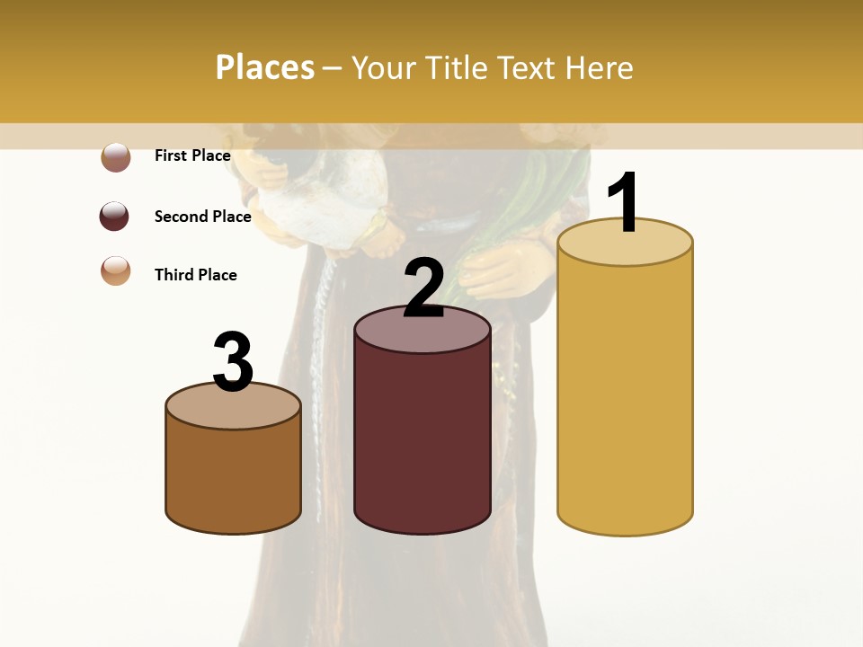 A Statue Of A Woman Holding A Child PowerPoint Template