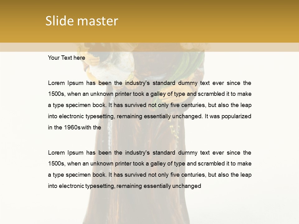 A Statue Of A Woman Holding A Child PowerPoint Template