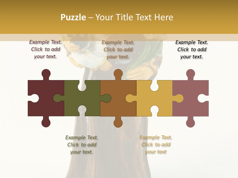 A Statue Of A Woman Holding A Child PowerPoint Template