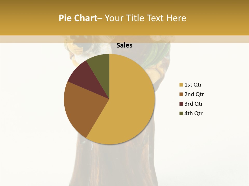 A Statue Of A Woman Holding A Child PowerPoint Template