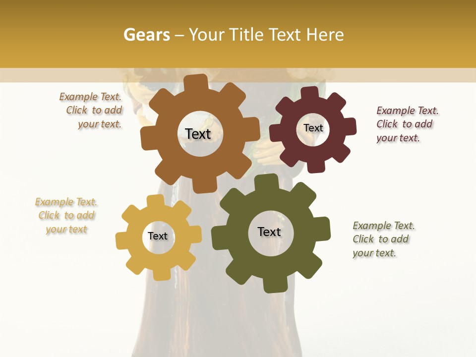 A Statue Of A Woman Holding A Child PowerPoint Template