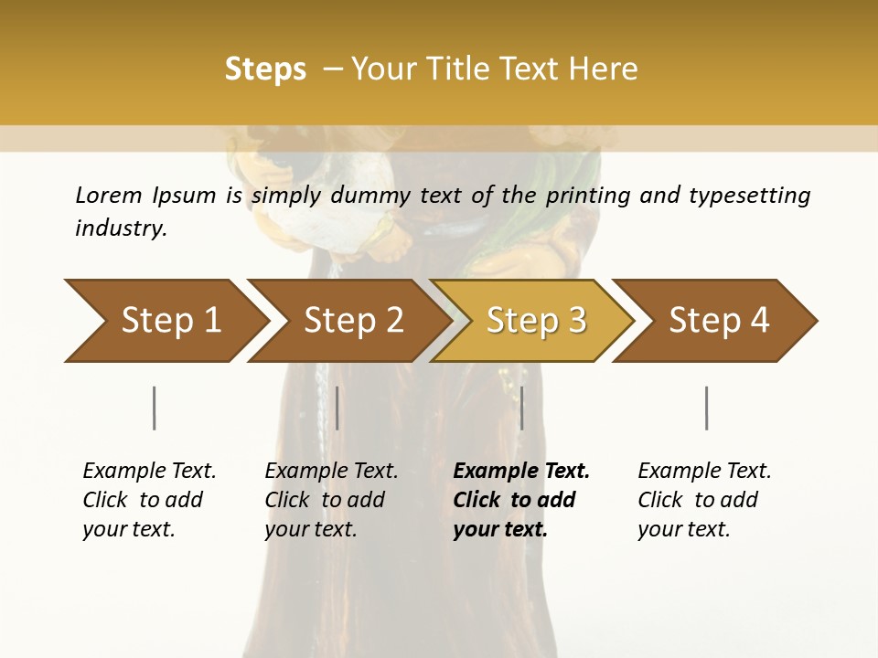 A Statue Of A Woman Holding A Child PowerPoint Template