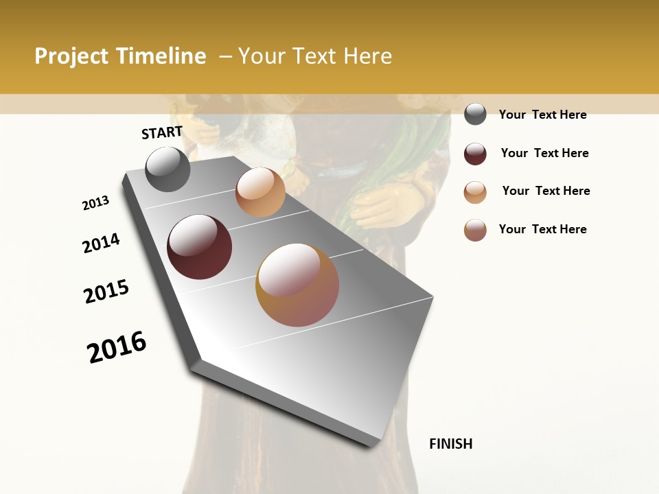 A Statue Of A Woman Holding A Child PowerPoint Template